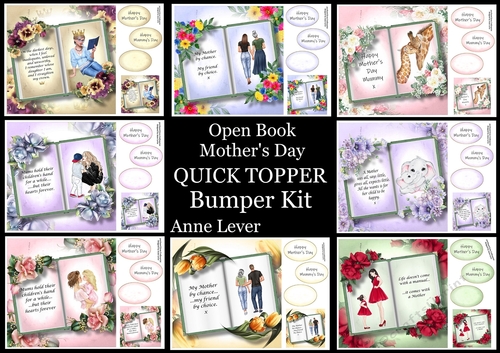 Open Book Mothers Day QUICK TOPPER Bumper Kit