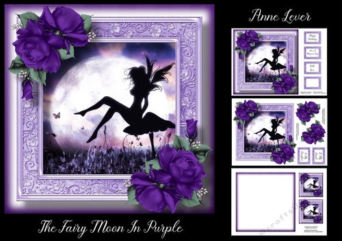 The Fairy Moon In Purple