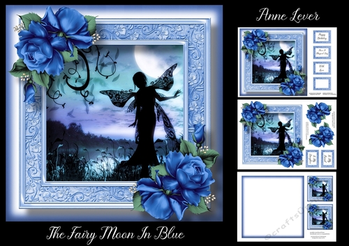 The Fairy Moon In Blue