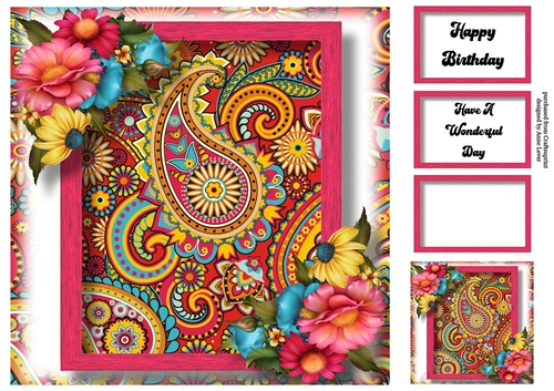 Pretty Paisley 1 8x8