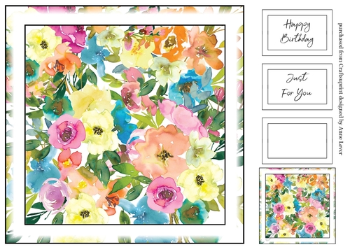Simple Watercolour Floral Print 1