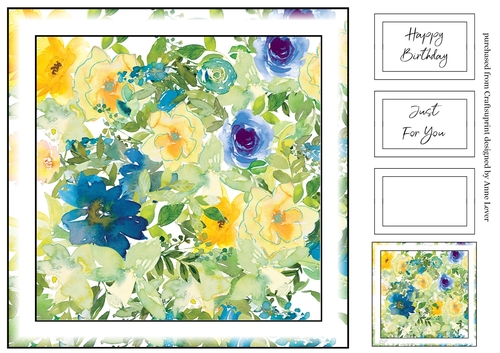 Simple Watercolour Floral Print 4