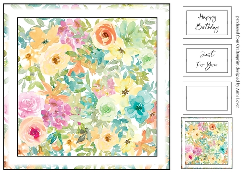 Simple Watercolour Floral Print 7