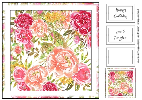 Simple Watercolour Floral Print 8