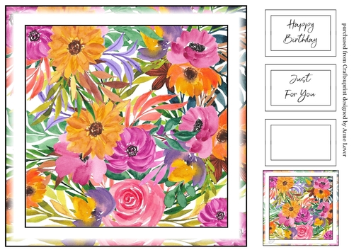 Simple Watercolour Floral Print 9