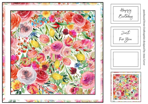 Simple Watercolour Floral Print 10