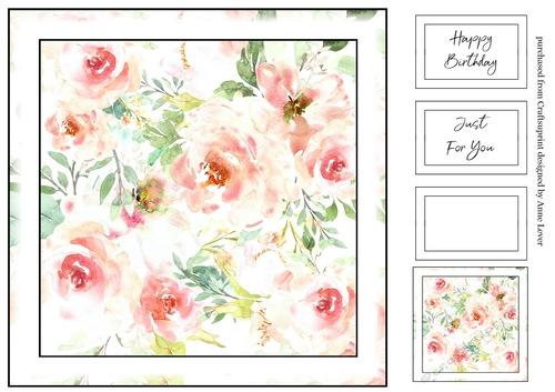 Simple Watercolour Floral Print 11