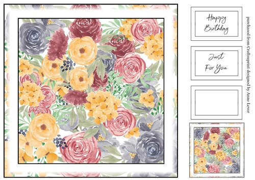 Simple Watercolour Floral Print 12