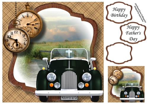 The Vintage Morgan In Green 8x8