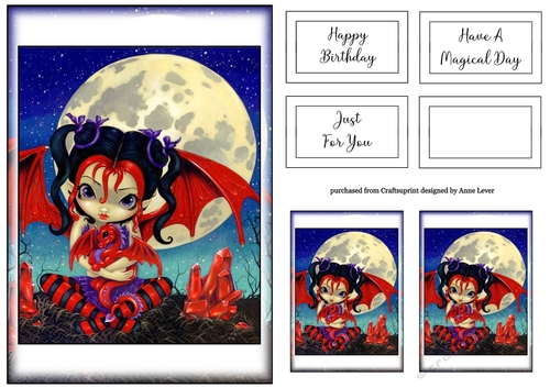 Simple Dragon Print A5 42