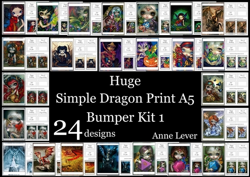 Huge Simple Dragon Print A5 Bumper Kit 1