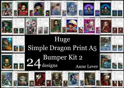 Huge Simple Dragon Print A5 Bumper Kit 2