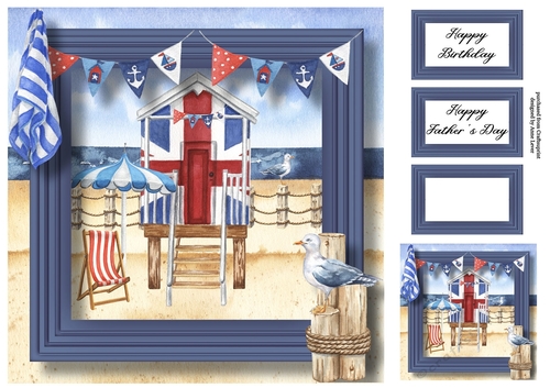 The Beach Hut - Union Jack 8x8