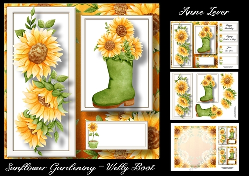 Sunflower Gardening - Welly Boot