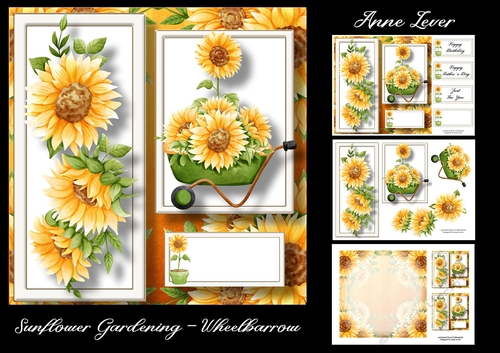 Sunflower Gardening - Wheelbarrow