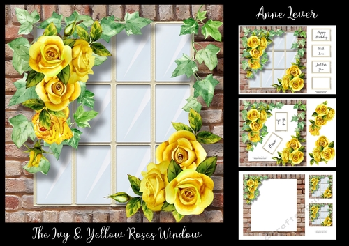 The Ivy & Yellow Roses Window