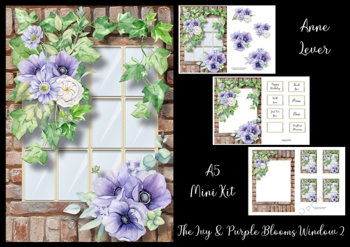 The Ivy & Purple Blooms Window 2