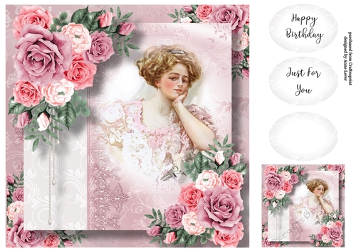 Elegant Beauty In Pink 8x8