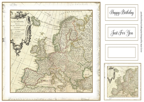 Simple Old Vintage Map 1