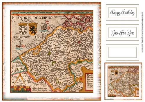 Simple Old Vintage Map 4