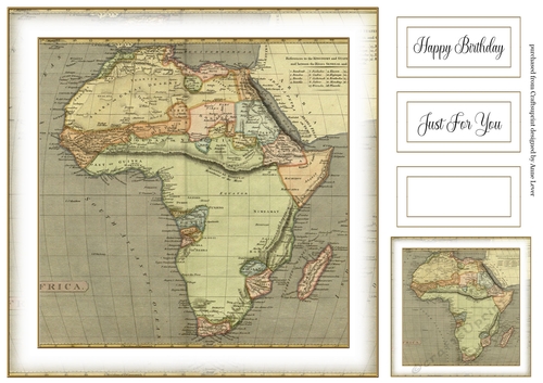 Simple Old Vintage Map 5