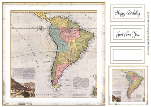 Simple Old Vintage Map 6