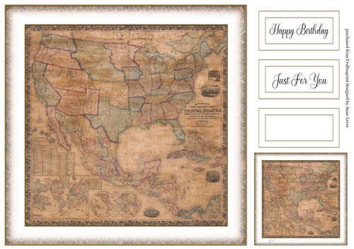 Simple Old Vintage Map 7