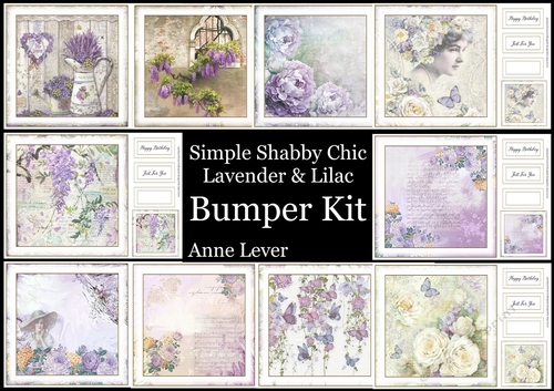 Simple Shabby Chic Lavender & Lilac Bumper Kit