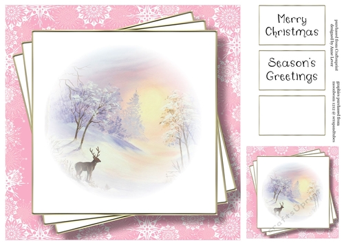 Faded Scene - Sunrise Stag - No Flowers