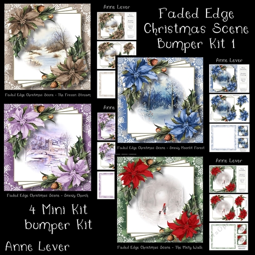 Faded Edge Christmas Scene Bumper Kit 1
