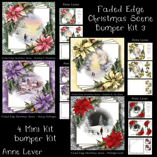 Faded Edge Christmas Scene Bumper Kit 3