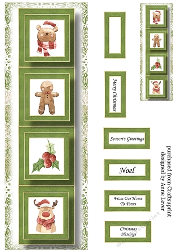 Lge DL Simple Christmas Quad - Cute