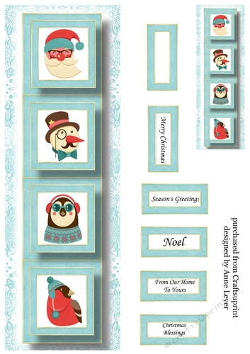 Lge DL Simple Christmas Quad - Hipster