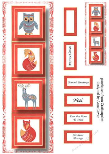 Lge DL Simple Christmas Quad - Scandi Jumpers