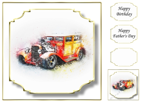 Simple Vintage Car 1