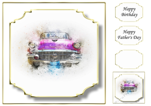 Simple Vintage Car 4