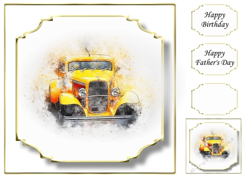 Simple Vintage Car 7