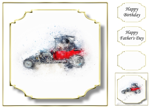 Simple Vintage Car 8