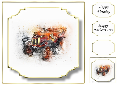 Simple Vintage Car 9