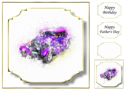 Simple Vintage Car 10