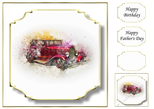 Simple Vintage Car 11