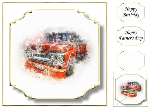 Simple Vintage Car 13