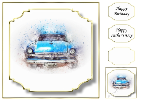 Simple Vintage Car 14