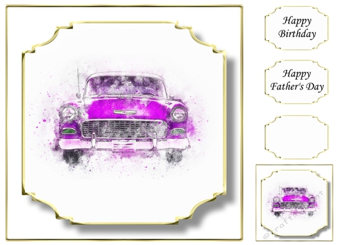 Simple Vintage Car 16
