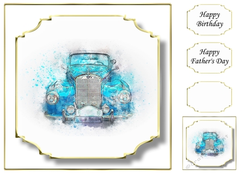 Simple Vintage Car 17