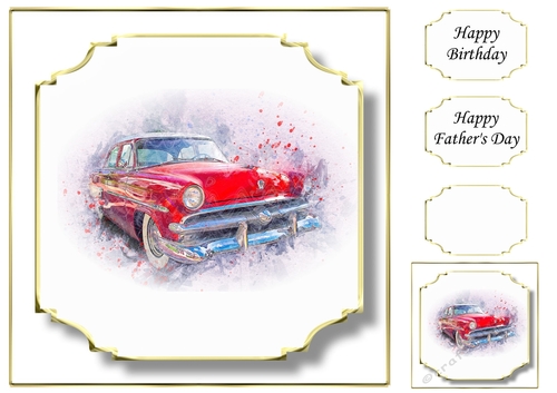 Simple Vintage Car 18