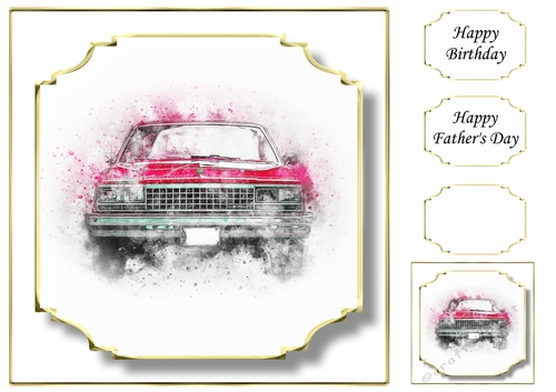 Simple Vintage Car 19