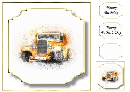 Simple Vintage Car 21