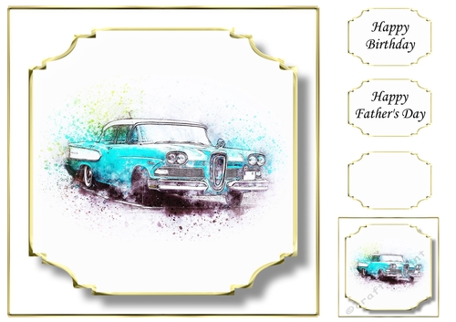 Simple Vintage Car 22