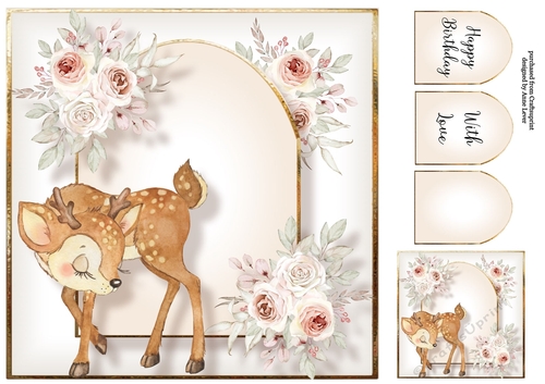 Gorgeous Baby Deer 2 8x8